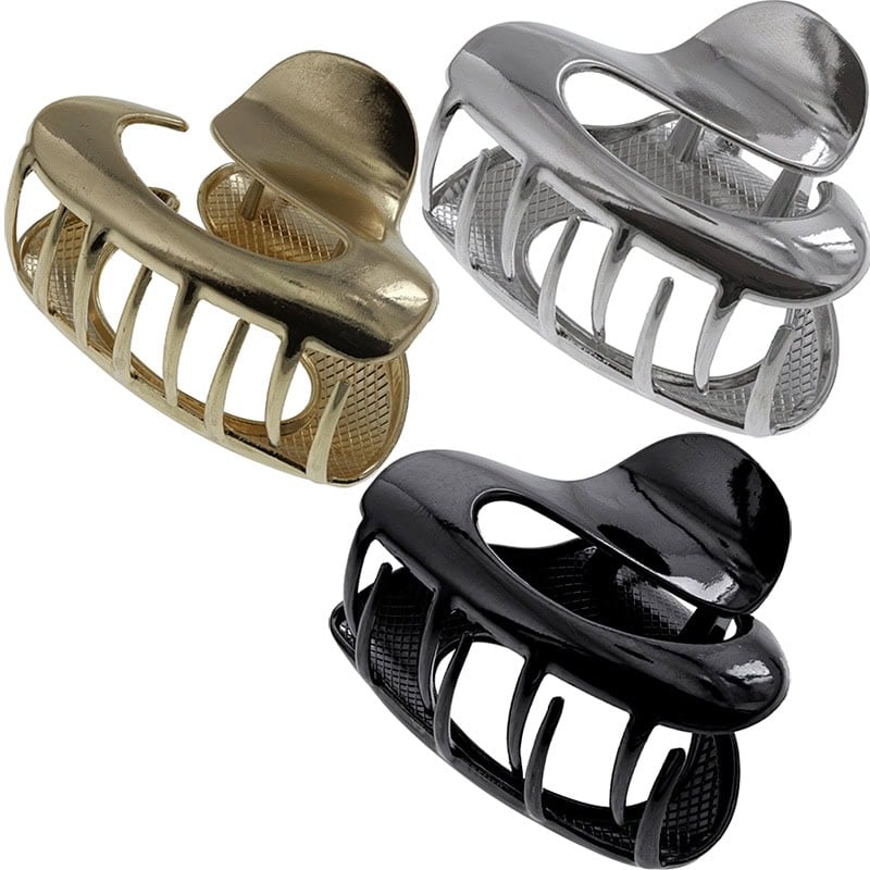 Hair-Claw-Clip-Metallic-Gloss-6cm